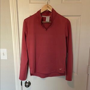 Nike Pink Quarter Zip (ThermaZip) Size Medium
